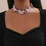 Ingemark Hip Hop Colorful Butterfly Choker Necklace Shiny Crystal Cuban Chain Link Necklace for Women Girls Fashion Jewelry Ingemark Hip Hop Colorful Butterfly Choker Necklace Shiny Crystal Cuban Chain Link Necklace for Women Girls Fashion Jewelry