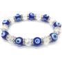 Homelavie Blue Eye Crystal Bead Bracelet Evil Eye Bling Stretch Bracelets Protection Good Lucky Amulet for Girls Women