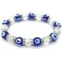 Homelavie Blue Eye Crystal Bead Bracelet Evil Eye Bling Stretch Bracelets Protection Good Lucky Amulet for Girls Women