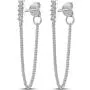 Highstreet .925 Sterling Silver dangling drop chain earrings for women | elegant design | hypoallergenic | light and easy on the ear for all day use Highstreet .925 Sterling Silver dangling drop chain earrings for women | elegant design | hypoallergenic | light and easy on the ear for all day use
