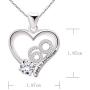 ALOV Jewelry Sterling Silver 60th Birthday Aged to Perfection Cubic Zirconia Pendant Necklace