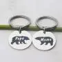 Meibai Mama Bear and Papa Bear Matching Keychains for Couples Mom & Dad Husband and Wife