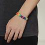 Nanafast Rainbow LGBT Pride Bracelet Handmade Braided Friendship String Bracelet for Gay & Lesbian Adjustable Size