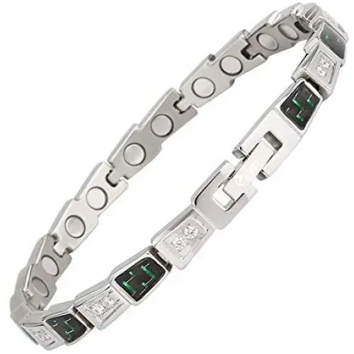 EBUTY Magnetic Bracelet for Women Sparkling Cubic Zirconia EBUTY Magnetic Bracelet for Women Sparkling Cubic Zirconia