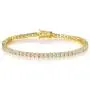 GEMSME 18K White Gold Plated Cubic Zirconia Classic Tennis Bracelet 7.5 Inch (Gold-Plated-Brass) GEMSME 18K White Gold Plated Cubic Zirconia Classic Tennis Bracelet 7.5 Inch (Gold-Plated-Brass)