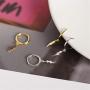 Lightning Bolt Dangle Hoop Earrings for Women Teen Girls 925 Sterling Silver with Charms Huggie Flash Dipped Drop Cartilage Clip Earrings Cute Punk Delicate Fashion Jewelry Gift Best Friend