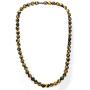 Auras by Osiris - Tiger Eye Beaded Necklace For Men - World Class Durability & Magnetic Clasp - Good Luck - Confidence - Handmade in USA Tiger Eye 10mm)