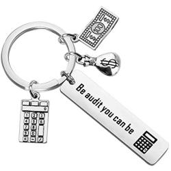 WSNANG Accountant Jewelry Be Audit You Can Be Keychain Auditor Gift Accounting Major Gifts CPA Graduation Gift