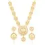 Touchstone Indian Bollywood Gorgeous Intricate Workmanship Mughal White Colorful Rhinestone Crystal Wedding Designer Jewelry Choker Necklace Set in Gold and Silver Tone for Women.
