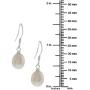 Gem Stone King Rhodium Plated 3pc Cultured Freshwater White Pearl Necklace Bracelet Earring Set