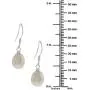 Gem Stone King Rhodium Plated 3pc Cultured Freshwater White Pearl Necklace Bracelet Earring Set