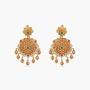 Tarinika Arina Gold-Plated Indian Jewelry Set with Necklace and Earrings - White Red Green