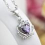 Sterling Silver Necklace Royal Crown Pendant 2 Colors Zircon 18inches 925 Box Chain Clavicle Pendant
