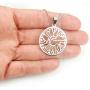 Phylogenetic Tree Necklace, 20'' Chain, Pure 304 Stainless Steel, Evolutionary Biology Tree of Life Ancestry Origin Jewelry