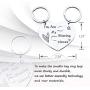 SIDIMELO for Girlfriend Boyfriend Couple 2pc Heart Puzzle Keychain Couple Jewelry Engrave You are My Missing Piece
