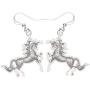 NEWEI Plated Alloy Antique Fantasy Unicorn Horse Earrings For Women Drop Dangle Novelty Ornaments Jewelry Gift