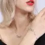 OOSSTT Bracelet for Women,925 Sterling SilverI Infinity Heart Charm Bracelet,Gift for Women Mother