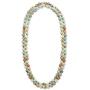 SWEETRAINBOWN Colored Glass Beaded Sweater Necklace,Long Endless Handmade Strand Necklace Knotted Jewelry Costume 8 MM Infinity Gemstone Necklace
