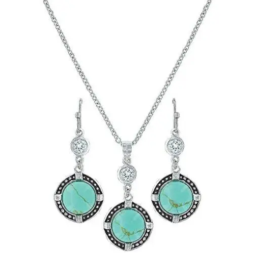 Montana Silversmiths True North Turquoise Jewelry Set Montana Silversmiths True North Turquoise Jewelry Set