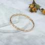 PLTGOOD Miyuki Tila Beads Bracelet for Women Girls Handmade Elastic Square Beads Bracelet - Gold & Silver