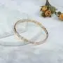 PLTGOOD Miyuki Tila Beads Bracelet for Women Girls Handmade Elastic Square Beads Bracelet - Gold & Silver