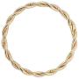 14k Yellow Gold Twisted Womens Bangle Bracelet, 8''