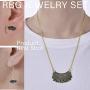 RBG Dissent Collar Necklace Set Ginsburg Dissent Earrings Ruth Bader Ginsburg Dangle Drop Earrings I Dissent Jewelry Set