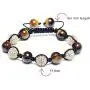 Bling Jewelry Purple Black White Hematite Pave Crystal Ball Bead Shamballa Inspired Bracelet for Men Women Cord String Adjustable 12MM