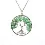 Luvalti Tree of Life - Gemstone Chakra Jewelry Green Silver Chain Necklace Luvalti Tree of Life - Gemstone Chakra Jewelry Green Silver Chain Necklace
