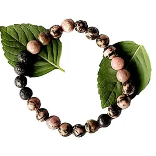 Spiritual Bracelet for Positive Energy- Lava Rock Bracelet for Men, Women- Chakra Bracelet- Beaded Jewelry- Anti Anxiety- Aromatherapy Essential Oil Diffuser Jewelry Gifts