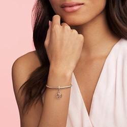 Pandora Jewelry Family Heritage Dangle Cubic Zirconia Charm in Pandora Rose