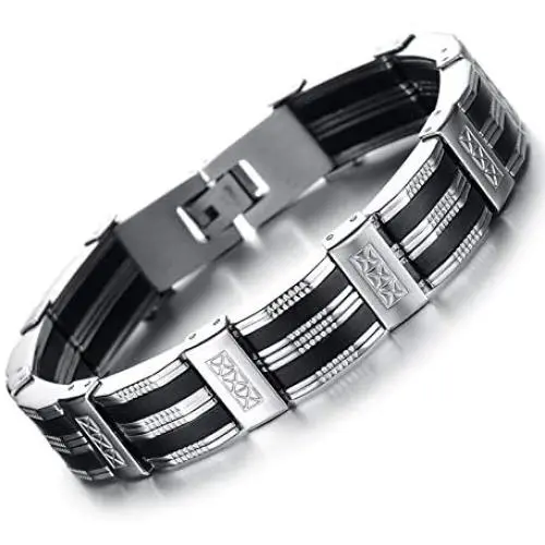 Ostan Mens stainless steel Chain Link Bracelet Ostan Mens stainless steel Chain Link Bracelet