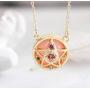 Bo Feng 3Pcs Cartoon Sailor Moon Pendant for Cosplay Women Girls Gifts Accessories Prop Tsukino Usagi Heart Shaped Necklace