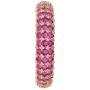 Ratnavali Jewels Jewels CZ Zirconia Gold Tone Red Diamond Elegant Bollywood Wedding Kada Bangles Jewelry Women