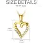 Yafeeso Solid 14K Gold Heart Necklace for Women Girls Love Heart Pendant Necklacewith 5A Cubic Zirconia for Anniversary Mothers Day Couple Jewelry Gifts for Her, 16+2 Inch Yafeeso Solid 14K Gold Heart Necklace for Women Girls Love Heart Pendant Necklacewith 5A Cubic Zirconia for Anniversary Mothers Day Couple Jewelry Gifts for Her, 16+2 Inch