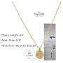 StyledU Dainty Lotus Necklace 14k Gold Filled Lotus Flower Necklace Encouragement Gifts for New beginnings Graduation Yoga lover for Women Girls, 16” Chain
