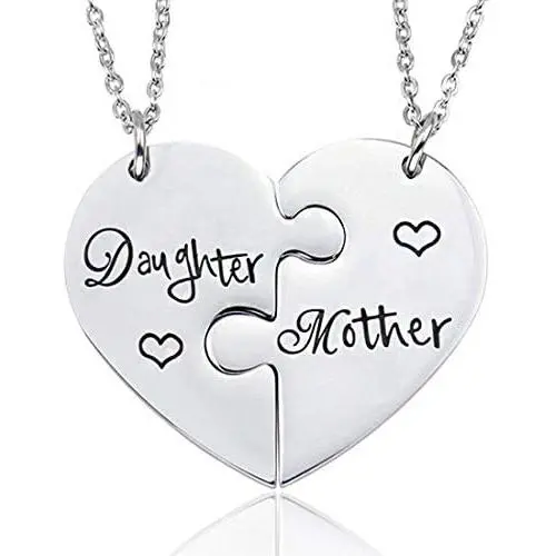 starchenie BFF Best Friend Necklaces for 2/3/4 Girls Fashion Rhinestone Crystal Puzzle Friendship Pendant Necklaces