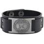 Skyrim Tree of Life Sigil Charm Snap Button Bangle Viking Runes Amulet Bracelet for Men and Women