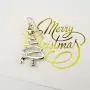 Cute Christmas Tree Piercing Dangle Earrings Golden Silver Two Tone Women Girls Holiday Gift