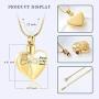 zeqingjw Always in My Heart Urn Necklace Cremation Jewelry for Ashes Pendants Memorial Lockets Keepsake Jewelry
