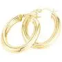 PAVOI 14K Gold Plated Sterling Silver Post Monet Oval Chunky Lightweight Hoop Earrings for Women