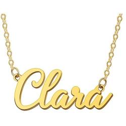 KELORIS PATH Custom Name Necklace Personalized Name Necklace 18K Gold Plated Dainty Pendant for Women Girls Kids Teens Monogram Necklace Gold Jewelry Gift