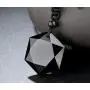 Obsidian Pendant Necklace Obsidian Crystal Pendant Necklace Pattern with Extend Bead Chain for Men or Women Obsidian Pendant Necklace Obsidian Crystal Pendant Necklace Pattern with Extend Bead Chain for Men or Women