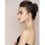 Hanpabum 9 Pairs Leaf Drop Dangle Earrings for Women Girls Double Linear Earrings Fashion Statement Earrings Set