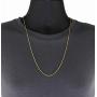 Nuragold 14k Yellow Gold 4mm Rope Chain Diamond Cut Pendant Necklace, Mens Womens Lobster Lock 20'' 22'' 24'' 26'' 28'' 30''