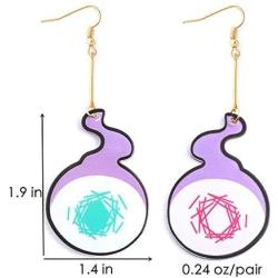 Toilet Bound Hanako Kun Earrings - Anime Cosplay Acrylic Drop Earrings - Best Gifts For Women, Teen Girl, Friends