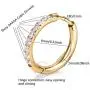 Hypoallergenic Unisex Surgical Steel Small Cubic Zirconia Huggie Hoop Earring, Color Gold - Silver - Rose Gold - Black - Rainbow, Size 6mm- 12mm Safe for Sensitive Ear Hypoallergenic Unisex Surgical Steel Small Cubic Zirconia Huggie Hoop Earring, Color Gold - Silver - Rose Gold - Black - Rainbow, Size 6mm- 12mm Safe for Sensitive Ear