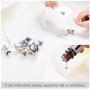 constantlife Cremation Jewelry for Ashes Memorial Urn Necklace Silver Plated Elegant Butterfly Shape Crystal Pendant Keepsake for Human Pets