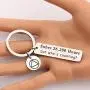 CENWA Sobriety Gift 1 Year 2 Years 3 Years 5 Years Sobriety Anniversary Keychain Recovery Jewelry Sober AF Gift