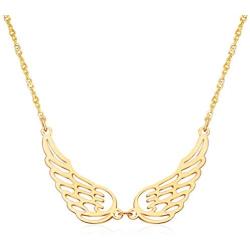 Angel Wings Necklace Choker Necklace Simple Stainless Steel Pendant Guardian Angel Wings Jewelry For Woman Girls Necklace